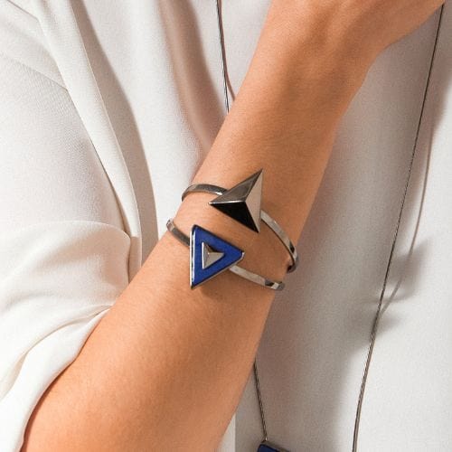 Bracelete Atena - Quartzo Azul Anil Semijoias de luxo e design exclusivo