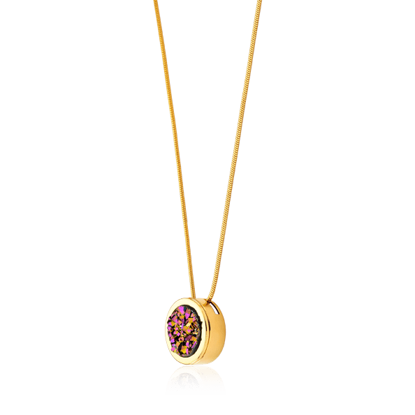 Colar Eterno - Drusa Multicolorida Colar