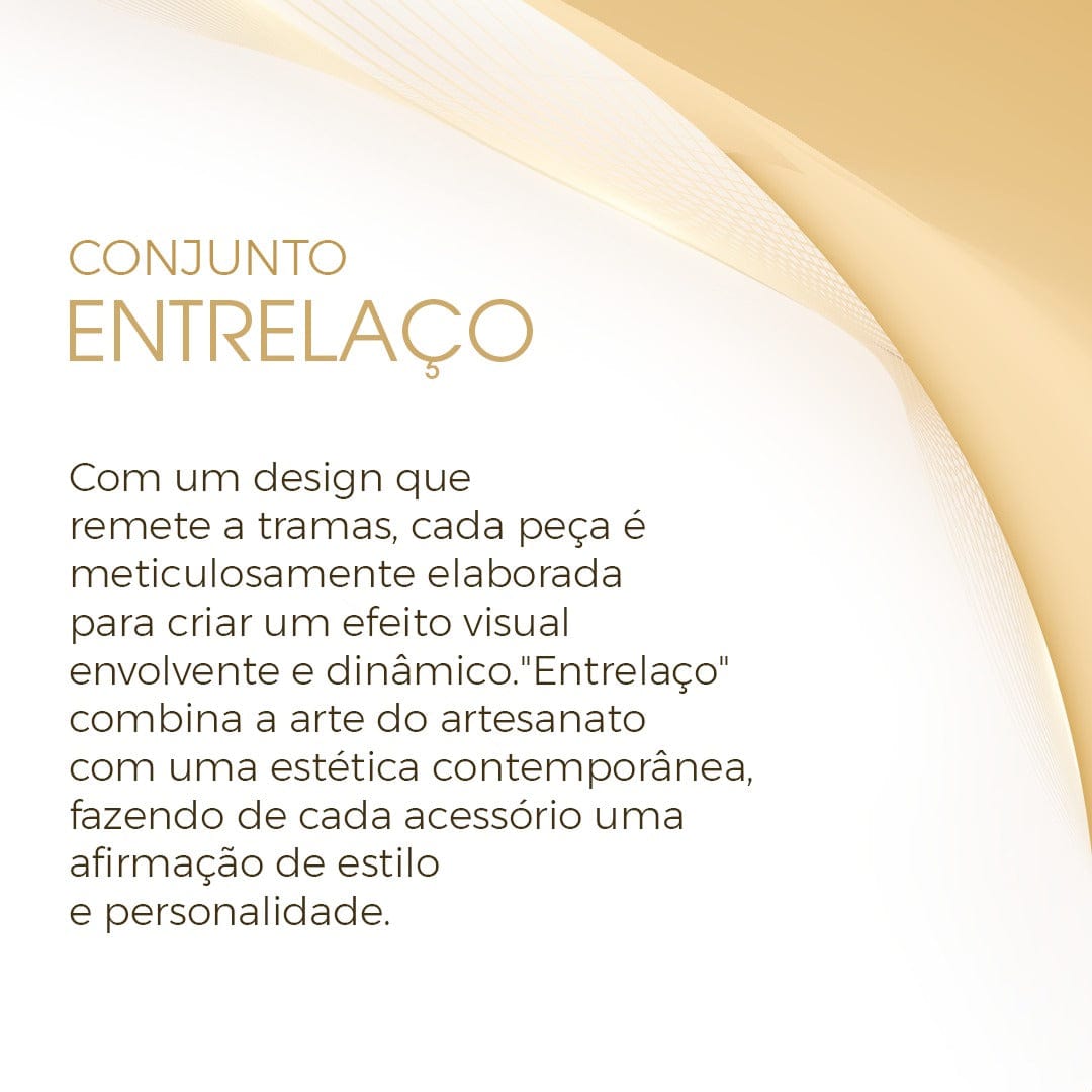 Colar Entrelaço vermelho — semijoia artesanal feminina Aimer Joias