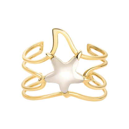 Bracelete Brisa - Ágata Branca Semijoias de luxo e design exclusivo