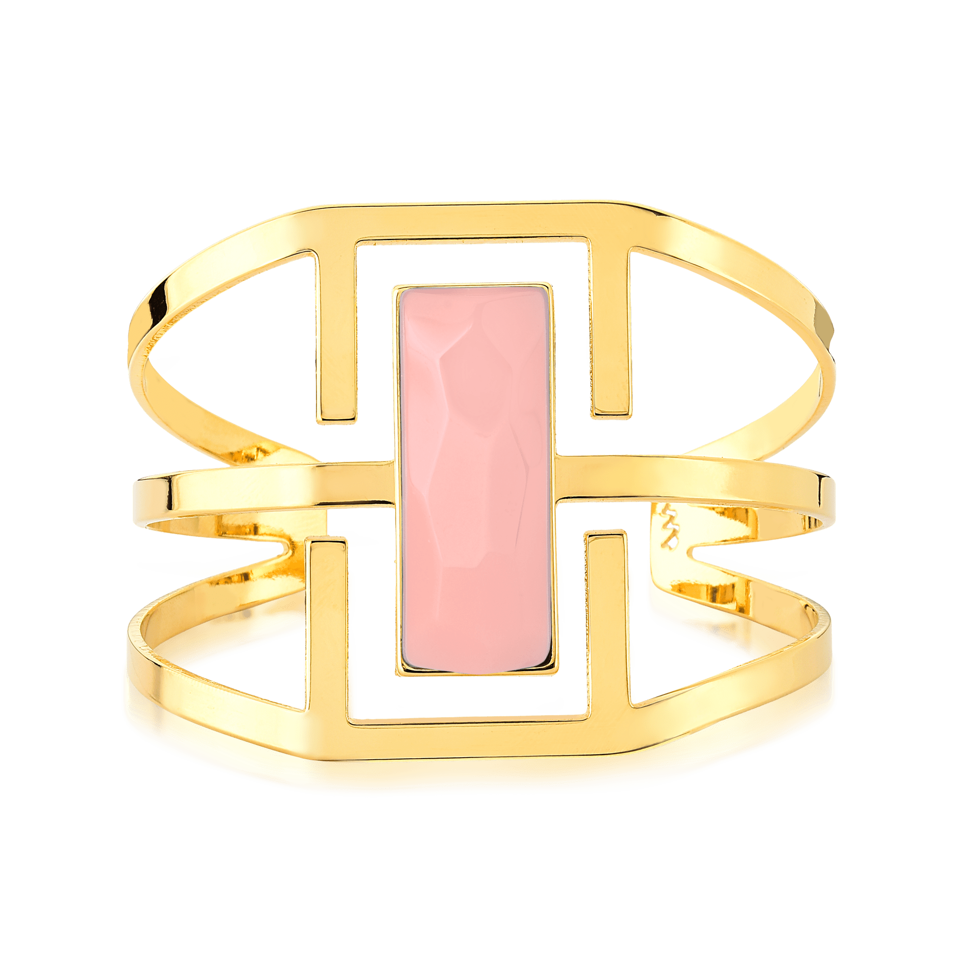 Bracelete Ópera - Quartzo Rosa Semijoias de luxo e design exclusivo