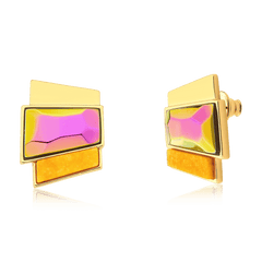 Cristal Multicolorido + Feldspato Amarelo