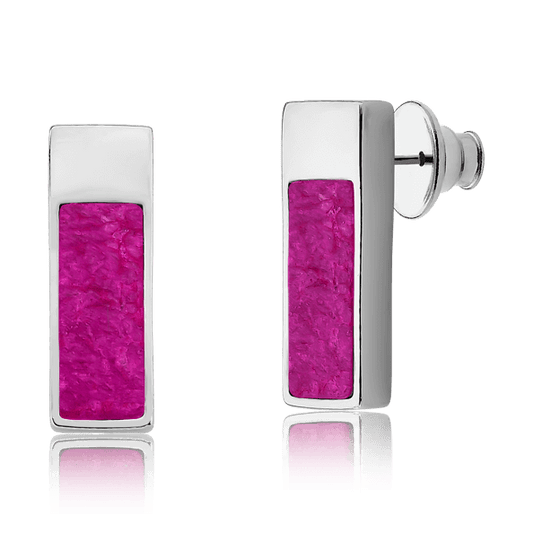 Brinco Soneto - Feldspato Rosa Pink Semijoias de luxo e design exclusivo