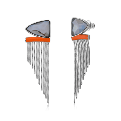 Brinco Tiye - Quartzo Fumê Semijoias de luxo e design exclusivo
