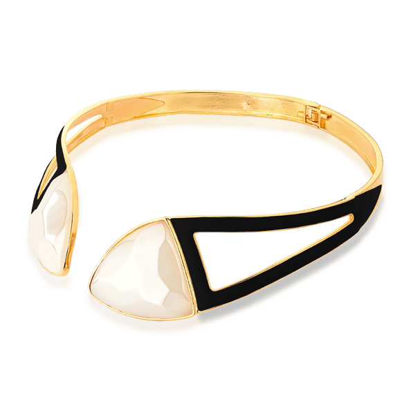 Choker Makeda - Ágata Branca Semijoias de luxo e design exclusivo