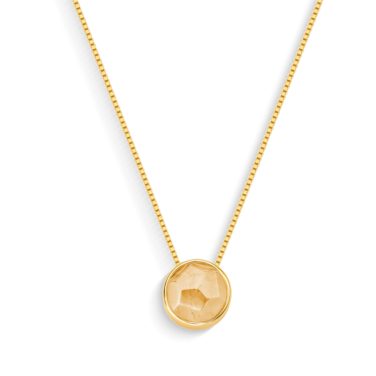 Colar Classic Citrino banhado a ouro 18k | Aimer Joias