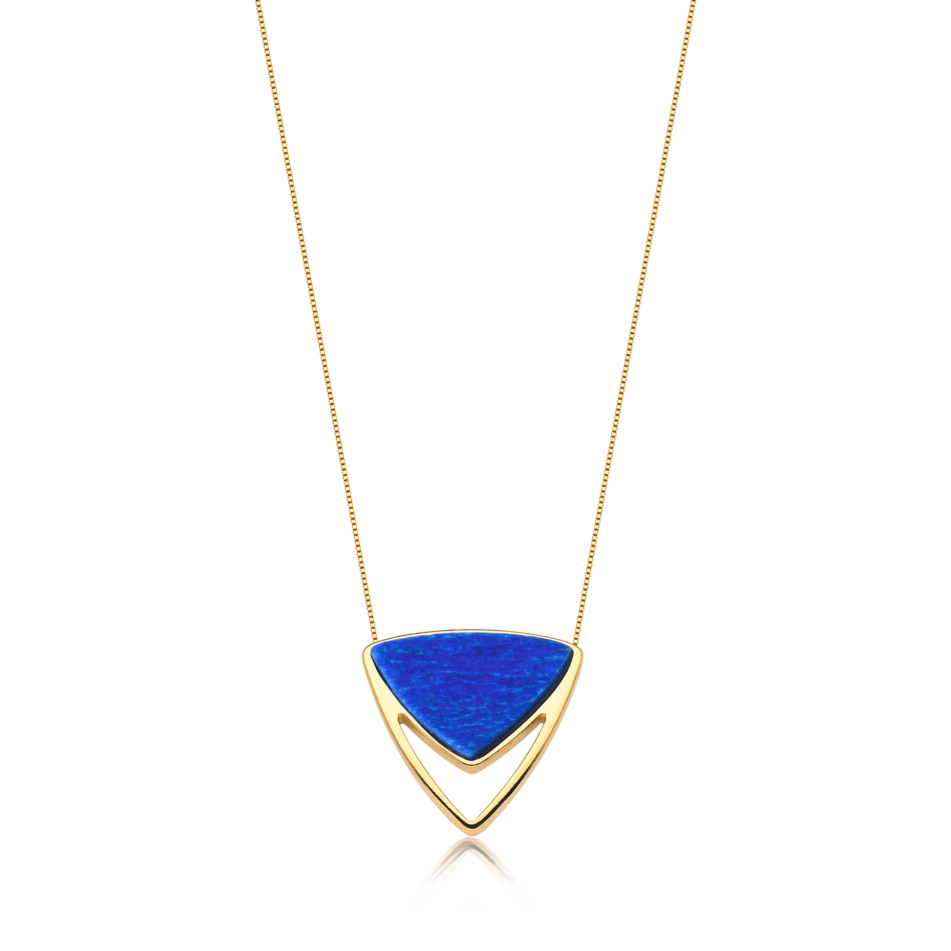 Colar Equilibrio - Feldspato Azul Anil Semijoias de luxo e design exclusivo