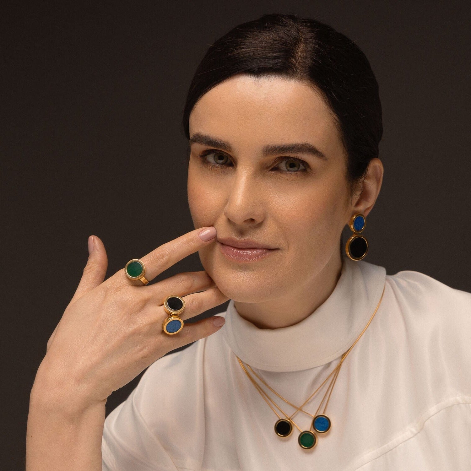 Colar Eterno - Obsidiana Negra Semijoias de luxo e design exclusivo