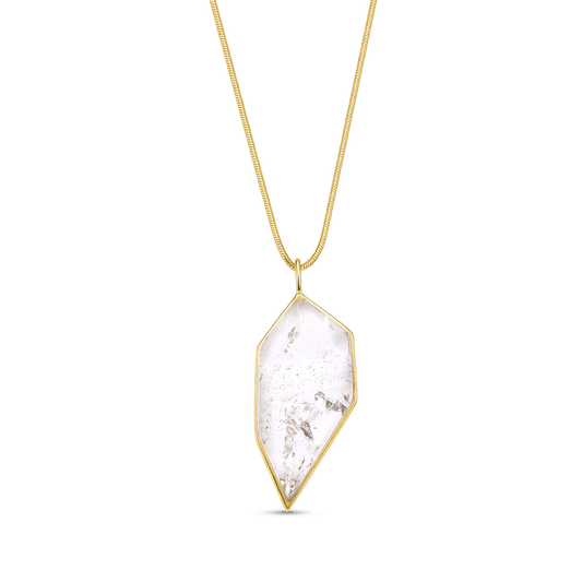 Colar Impulso - Cristal de Rocha Semijoias de luxo e design exclusivo