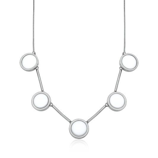 Colar Magnífico - Porcelana Branca Semijoias de luxo e design exclusivo