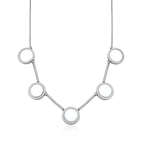 Colar Magnífico - Porcelana Branca Semijoias de luxo e design exclusivo