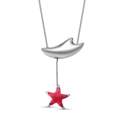 Colar Serena - Feldspato Vermelho Semijoias de luxo e design exclusivo