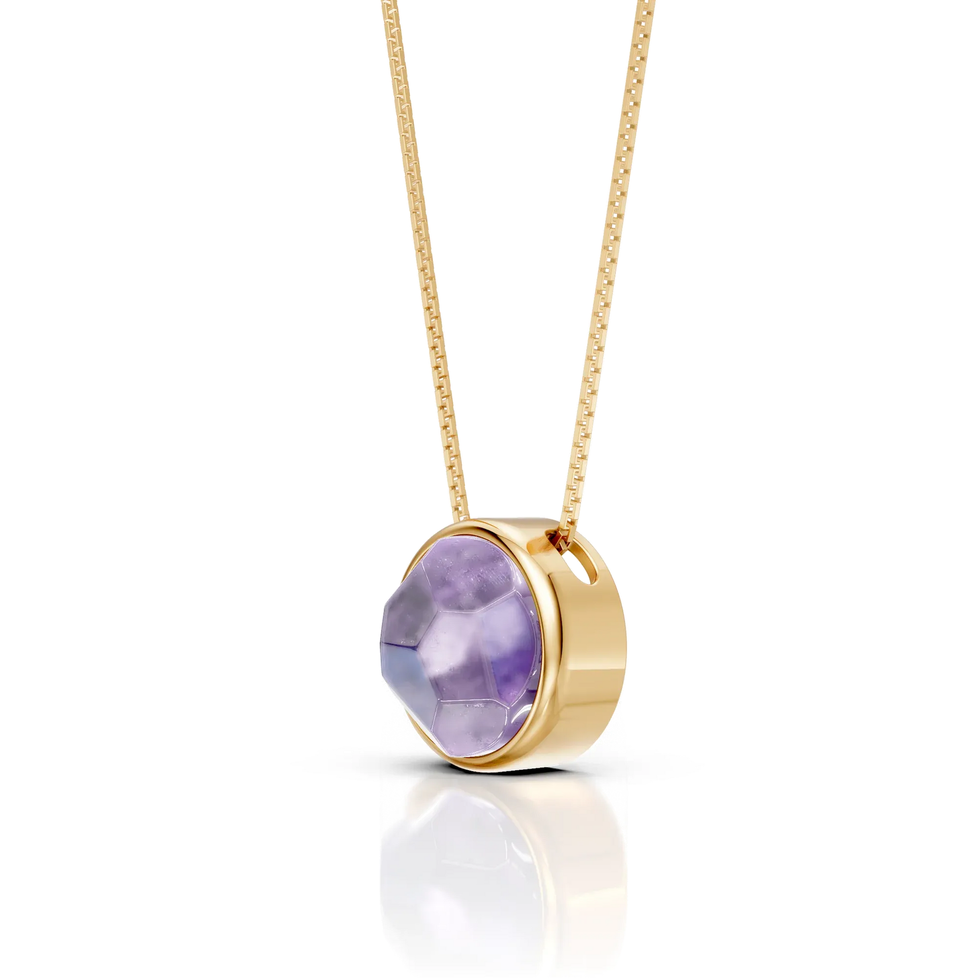 Colar Classic - Ametista — Ouro 18K | Aimer Joias | semijoia feminina pedra natural