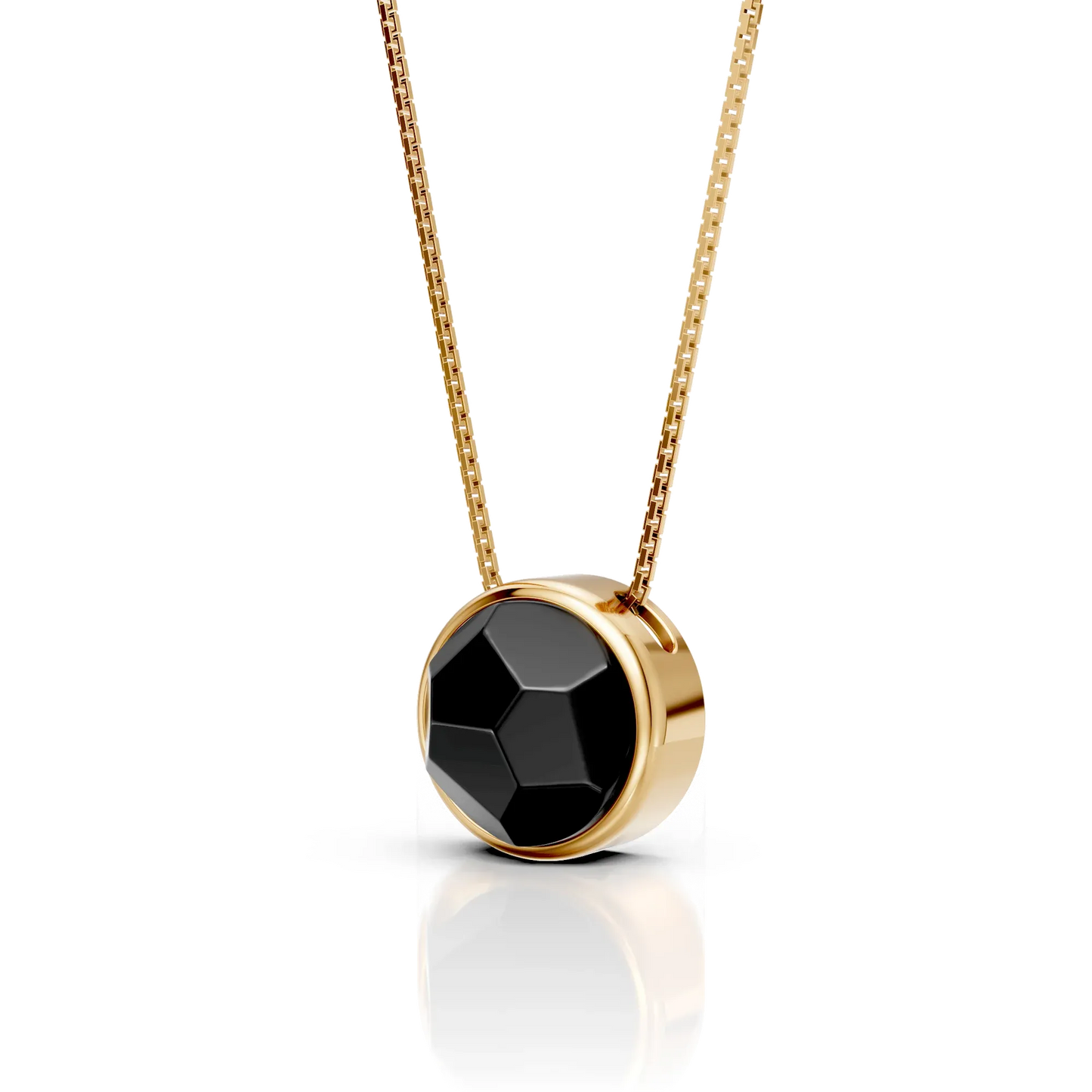 Colar Classic - Obsidiana Negra — Ouro 18K | Aimer Joias | semijoia feminina pedra natural
