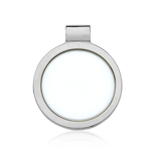 Pingente Singular - Porcelana Branca Semijoias de luxo e design exclusivo