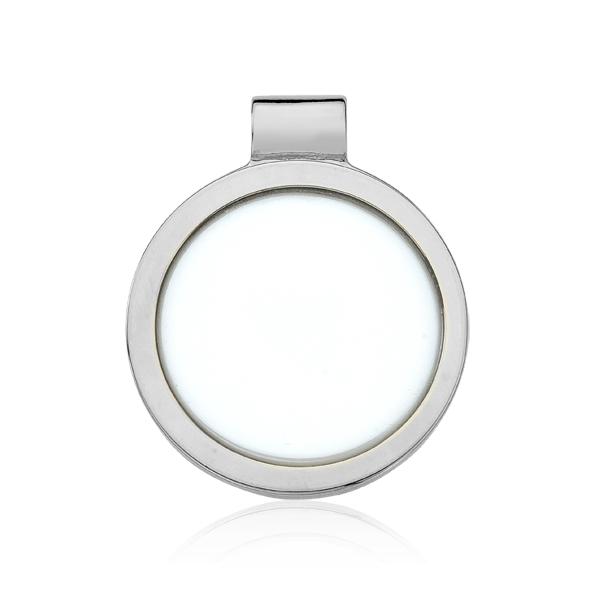 Pingente Singular - Porcelana Branca Semijoias de luxo e design exclusivo