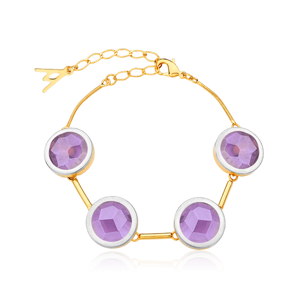 Pulseira Magnífica - Ametista Semijoias de luxo e design exclusivo